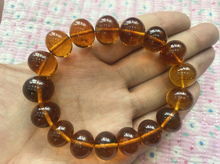 男士 假一赔十 15毫米 金珀 手串 纯天然抚顺琥珀