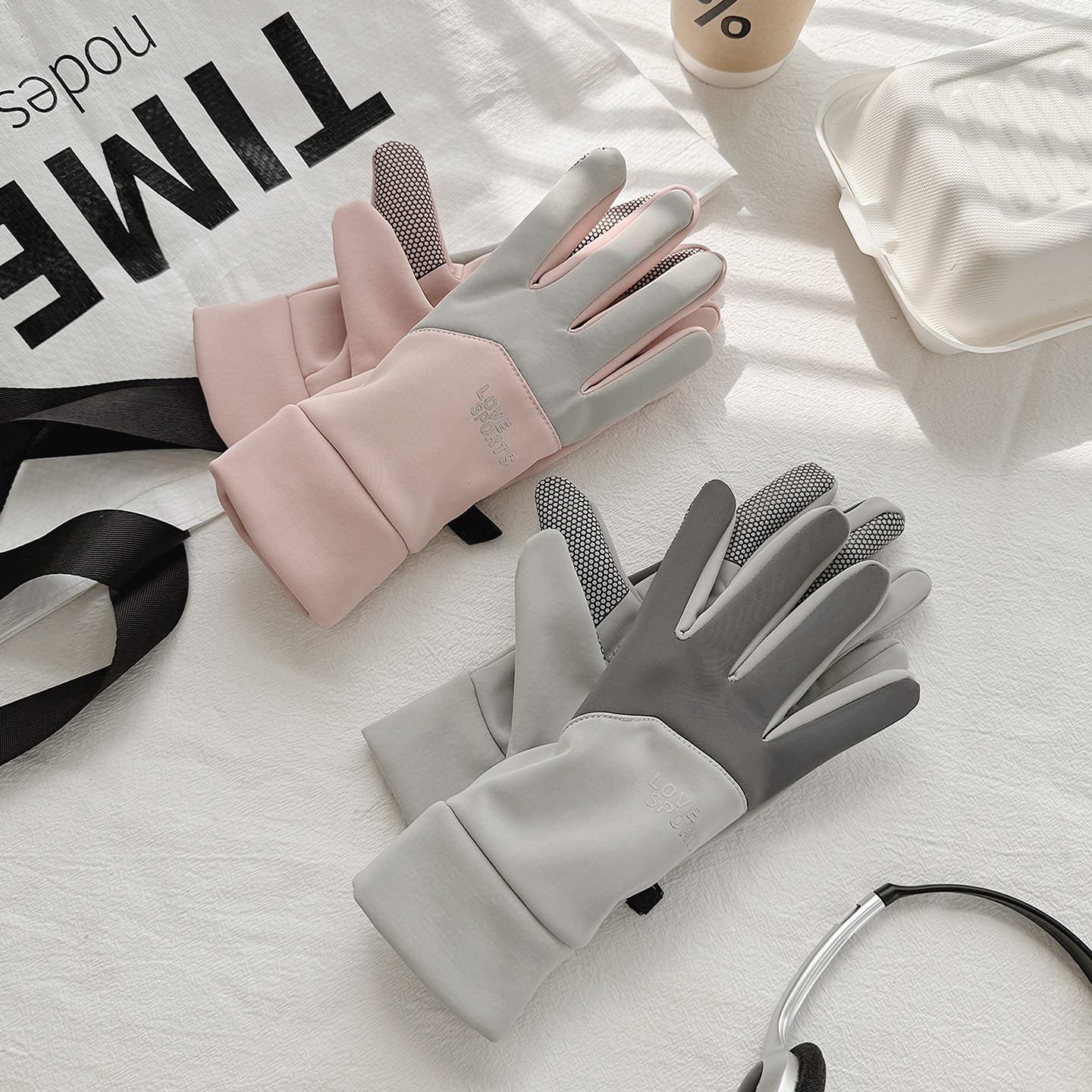 手套男女款春秋冬天防寒加绒加厚