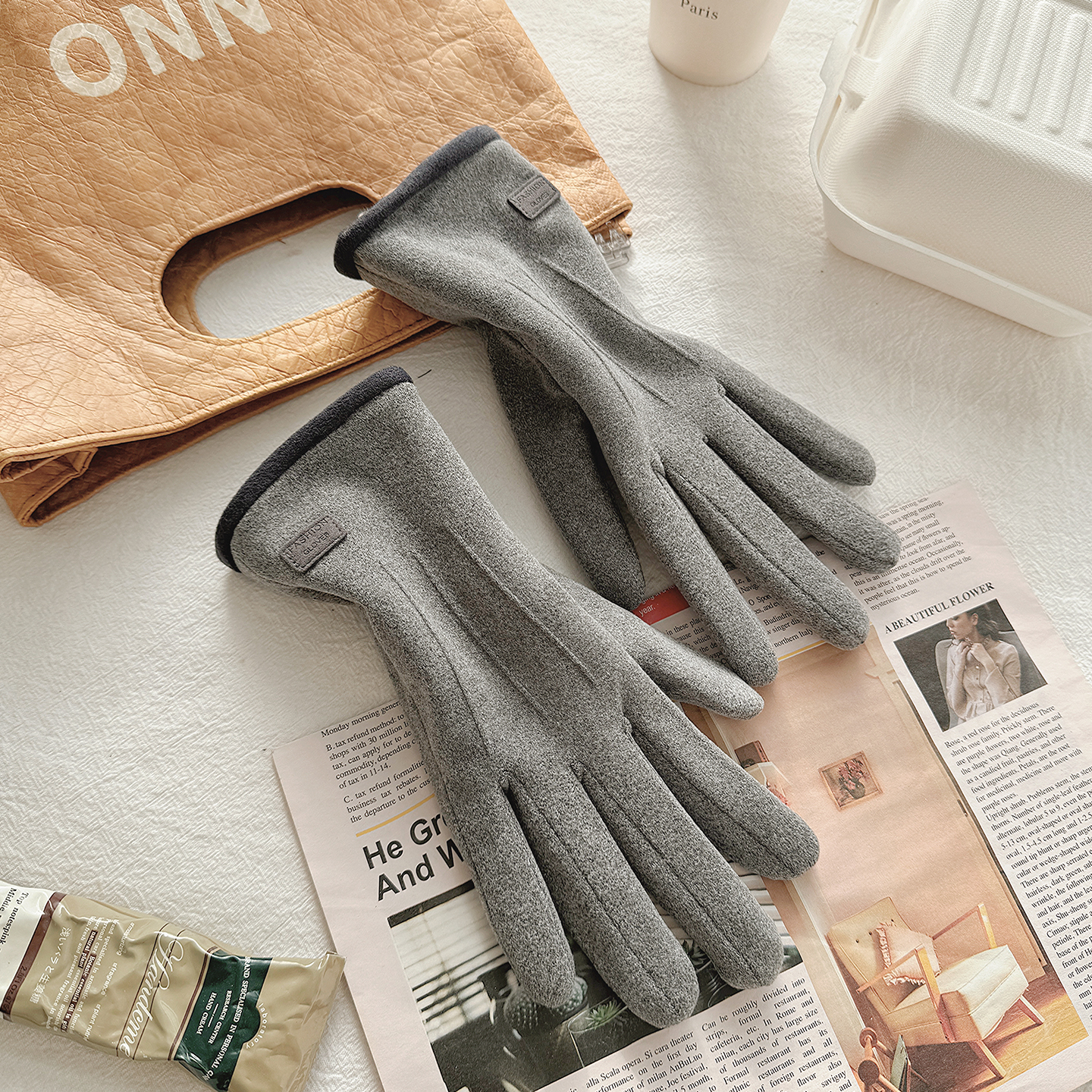手套女士保暖加绒加厚防风