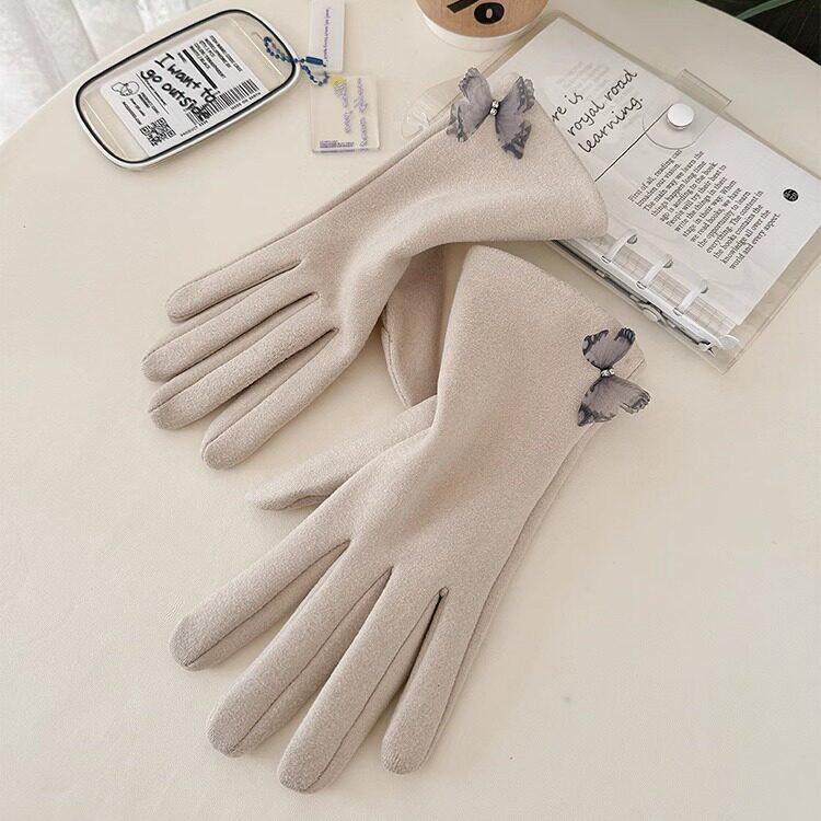 手套女春秋款加绒防风保暖骑行