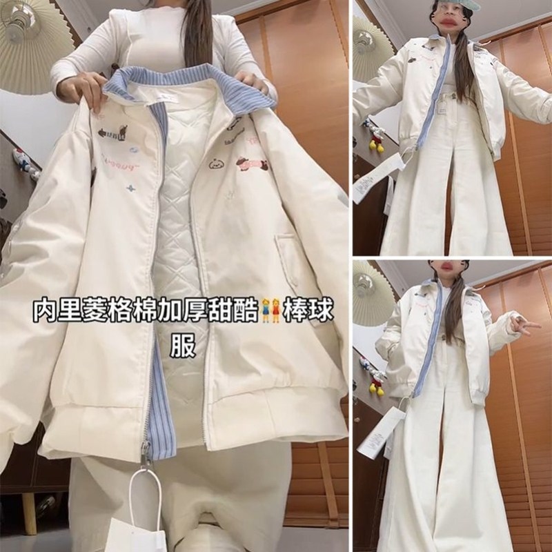 青少年夹棉外套加厚男女秋冬季加厚美式情侣保暖棒球服棉衣潮,女装/女士精品,棉衣/棉服,淘宝优惠券,粉丝福利购,淘宝优惠卷