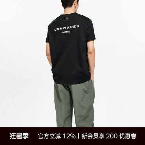 Unawares.立体牙刷绣短袖T恤