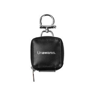 Unawares.男女同款 头层牛皮定制金属扣耳机包