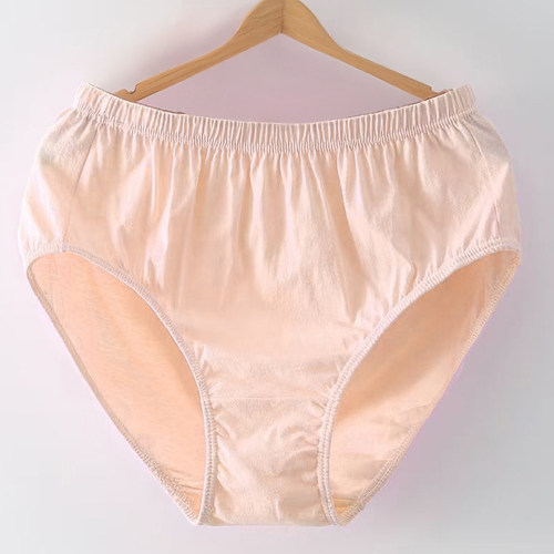 100%纯棉内裤女士高腰加大码