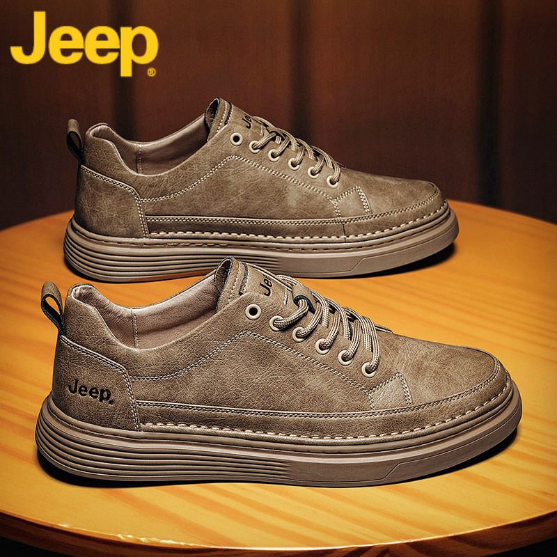 jeep吉普官方正品休闲皮鞋男士