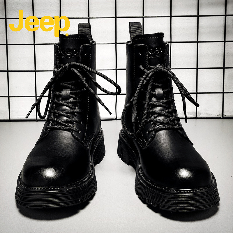jeep吉普官方正品马丁靴男士皮鞋