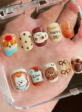 PUPPY家美拉德棕柯基穿戴甲