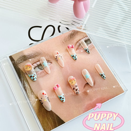 PUPPY家Y2K甜酷豹纹穿戴甲