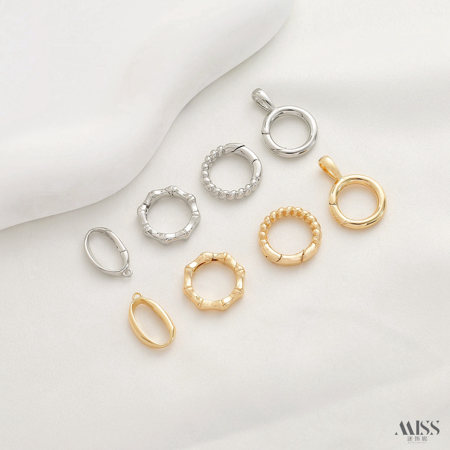 祢饰妮连接弹簧扣强保色