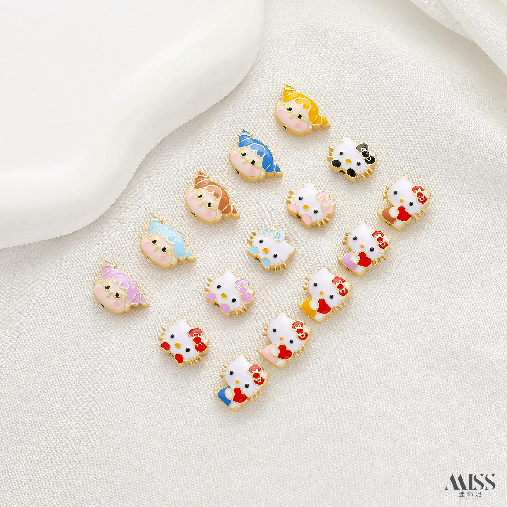 祢饰妮合金烤漆保色隔珠