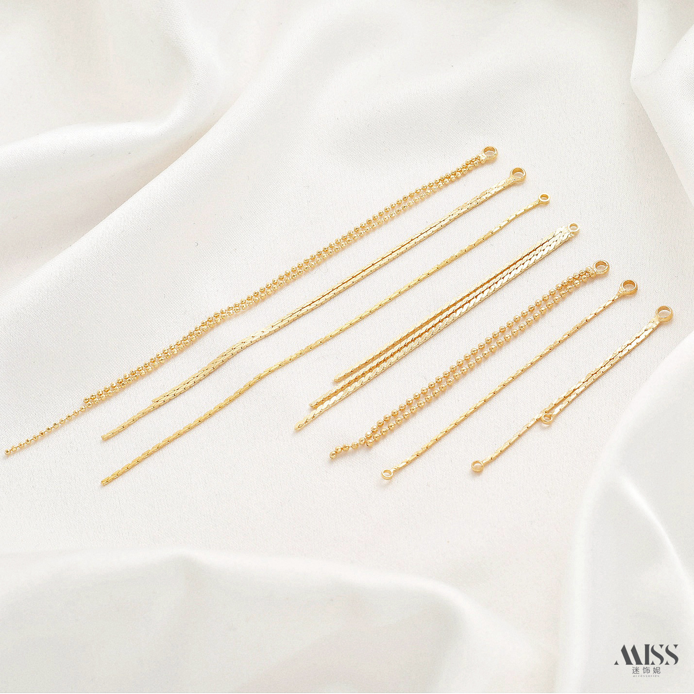 祢饰妮铜镀金高保色流苏吊坠