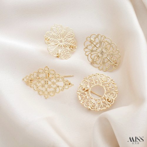 祢饰妮胸针别针镀真金保色久