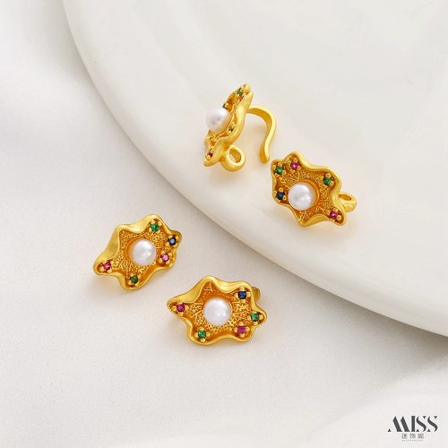 祢饰妮压襟扣哑金保色工艺