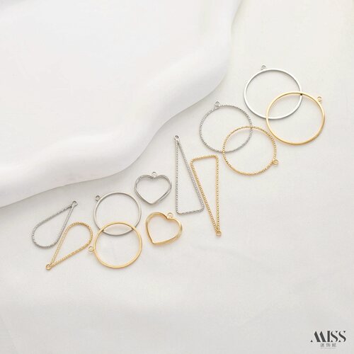 祢饰妮铜镀金保色耳饰挂件