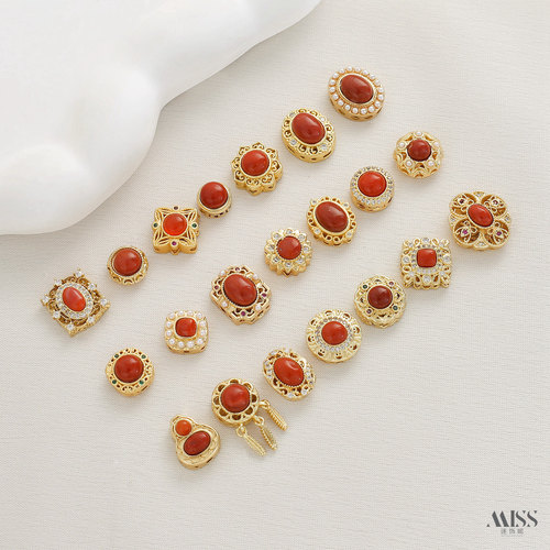 祢饰妮铜镀真金高保色隔珠