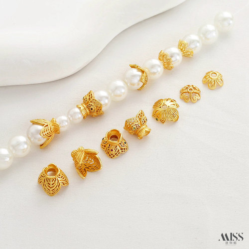 祢饰妮铜材强保色流苏帽花托