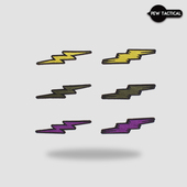 刺绣魔术章 PEW 户外个性 闪电之力 臂章士气贴 TACTICAL