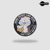 士气章户外战术装 PEW 饰 魔术贴 臂章 TACTICAL 三个小爱好