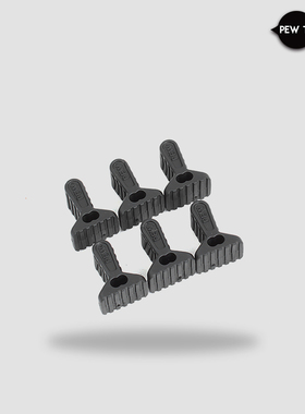 PEWTAC 海狸风格橡胶拉头 6个替换装  D3CRM D3CRX 军迷DIY包用