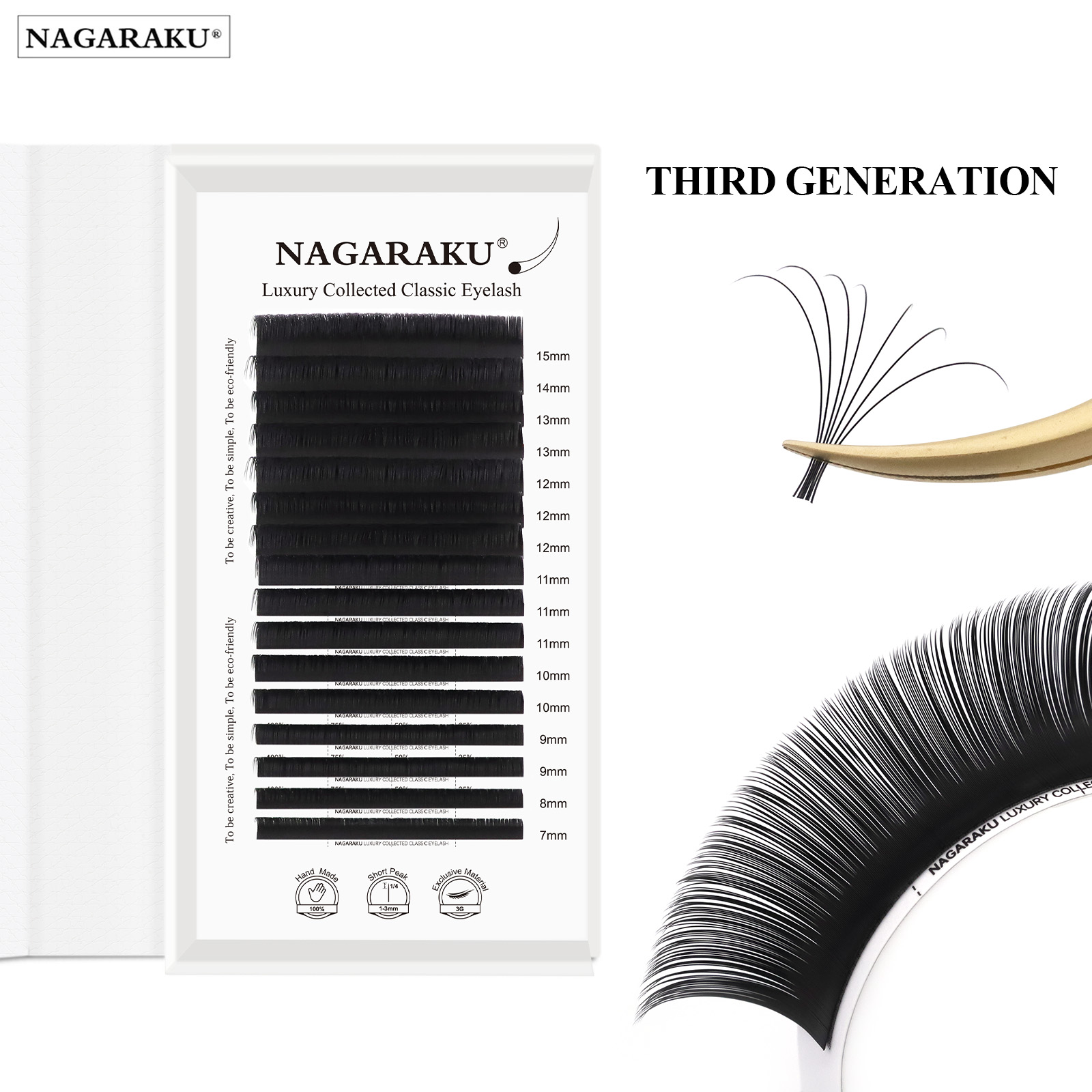 NAGARAKU天鹅绒三代手摆单根圆毛