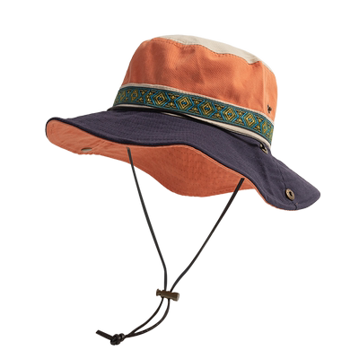 搭遮阳亲子渔夫帽男女同款防晒帽