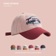 潮流百搭亲子户外遮阳棒球帽 刺绣鸭舌帽男女春秋新款 拼色个性 美式