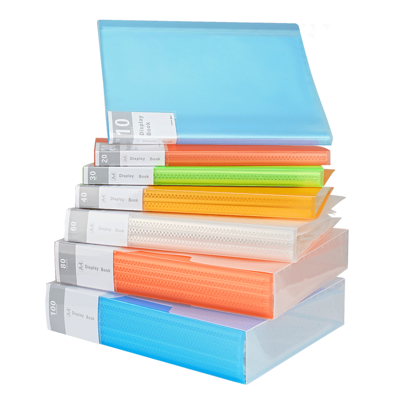 博美乐a4透明插页资料册文件夹