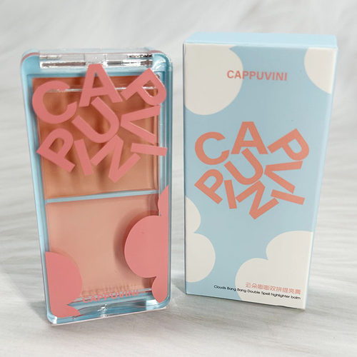 Cappuvini云朵嘭嘭双拼提亮膏提亮脸部高光持久轻薄光影塑颜修颜