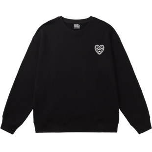 藏蓝色无帽卫衣女vibe风显白超好看百搭宽松秋冬加绒款套头上衣潮