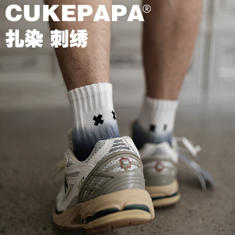 扎染袜子个性男袜街头袜子