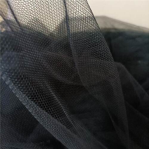 蚊帐黑色网纱透视加密婚纱网透明网眼柔软礼服diy面料布料网眼布