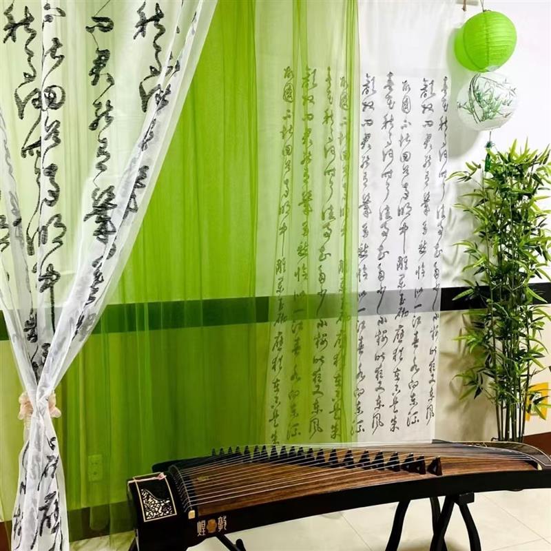 网红背景布置纱幔组合新中式国风茶室琴行幼儿园环创装饰网纱布料