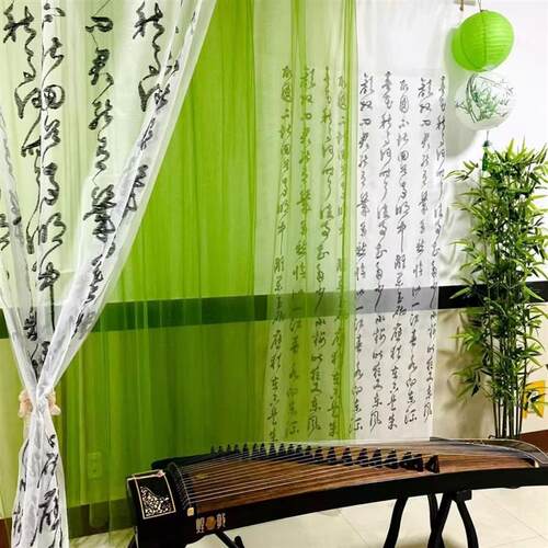 网红背景布置纱幔组合新中式国风茶室琴行幼儿园环创装饰网纱布料