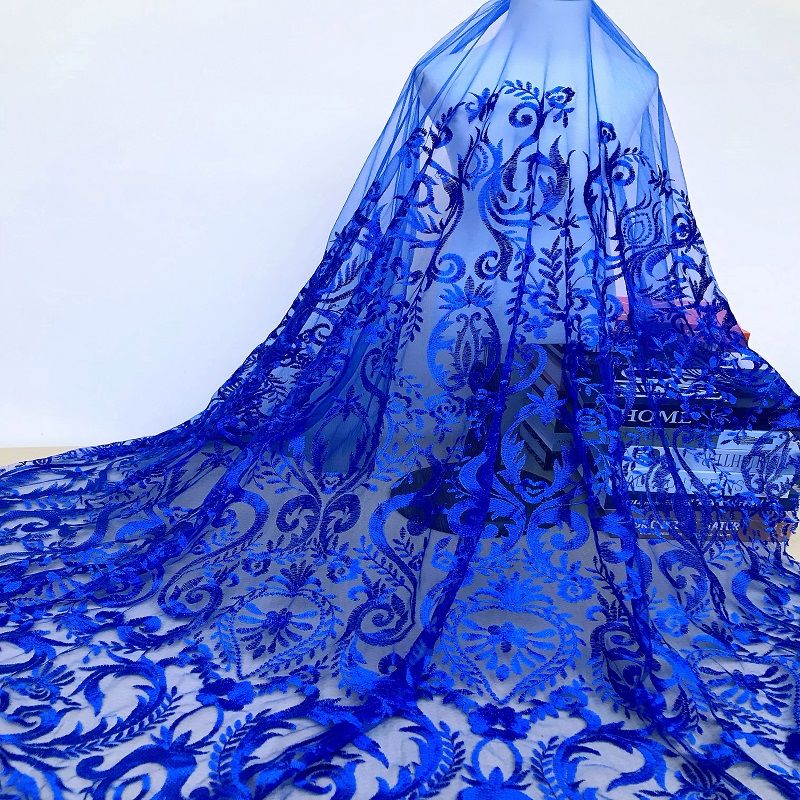 lace fabrics经典外贸网纱水溶蕾丝花边绣花布大花瓶婚纱礼服面料