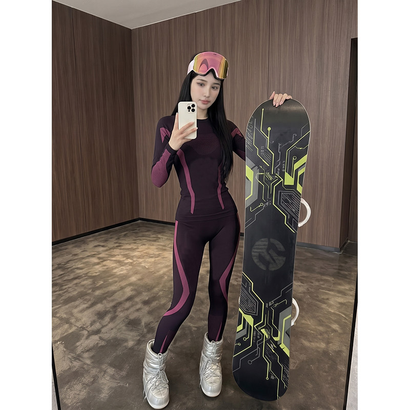 户外运动滑雪速干衣打底紧身骑行男女保暖内衣TZ5576-