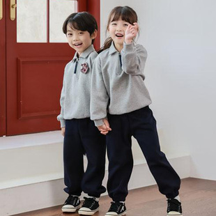 幼儿园园服中小学生校服儿童班服纯棉棒球服运动服春秋套装英伦风