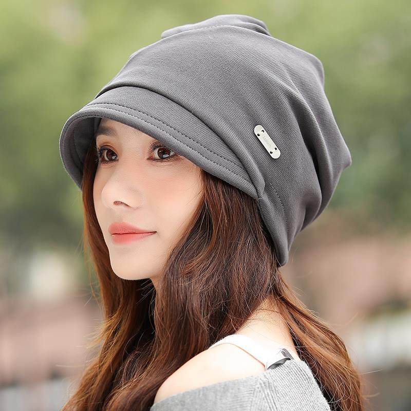 帽子女士秋冬季显脸小时尚堆堆帽2025新款洋气包头帽百搭鸭1214r