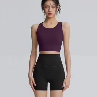 瑜伽服高强撑瑜伽背心女工字型美背可外穿运动内衣收副1011r