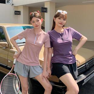 运动沙滩大码 泳衣女款 分体游泳装 遮肚显瘦保守2025新款 1005c 短袖