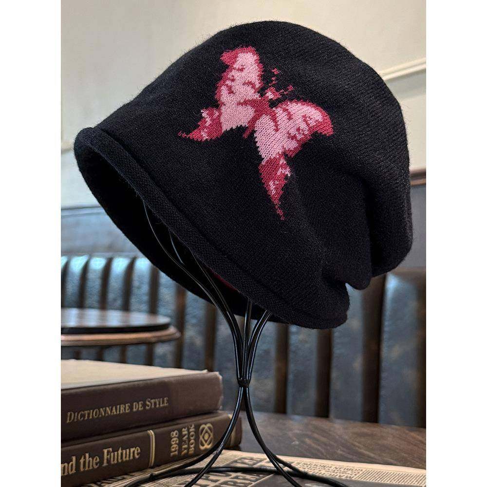 毛线帽子女款秋冬大头围显脸小保暖针织帽2025新款时尚妈妈1214r