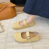 两穿鞋 春季 子休闲平底内增高单0201k 2026新款 夏季 女皮鞋 玛丽珍鞋
