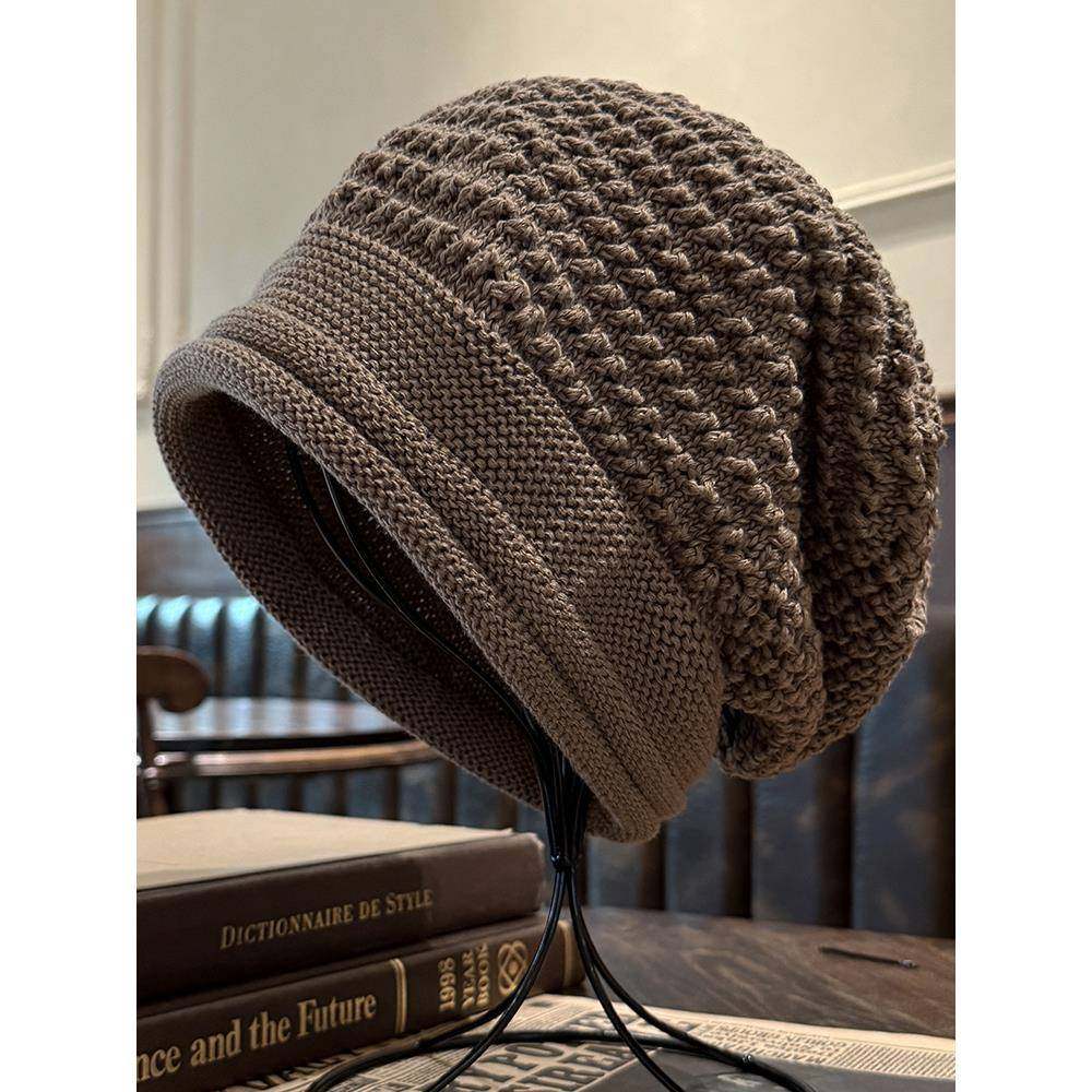 帽子女款秋冬大头围显脸小针织帽2025新款妈妈堆堆帽保暖时1214r