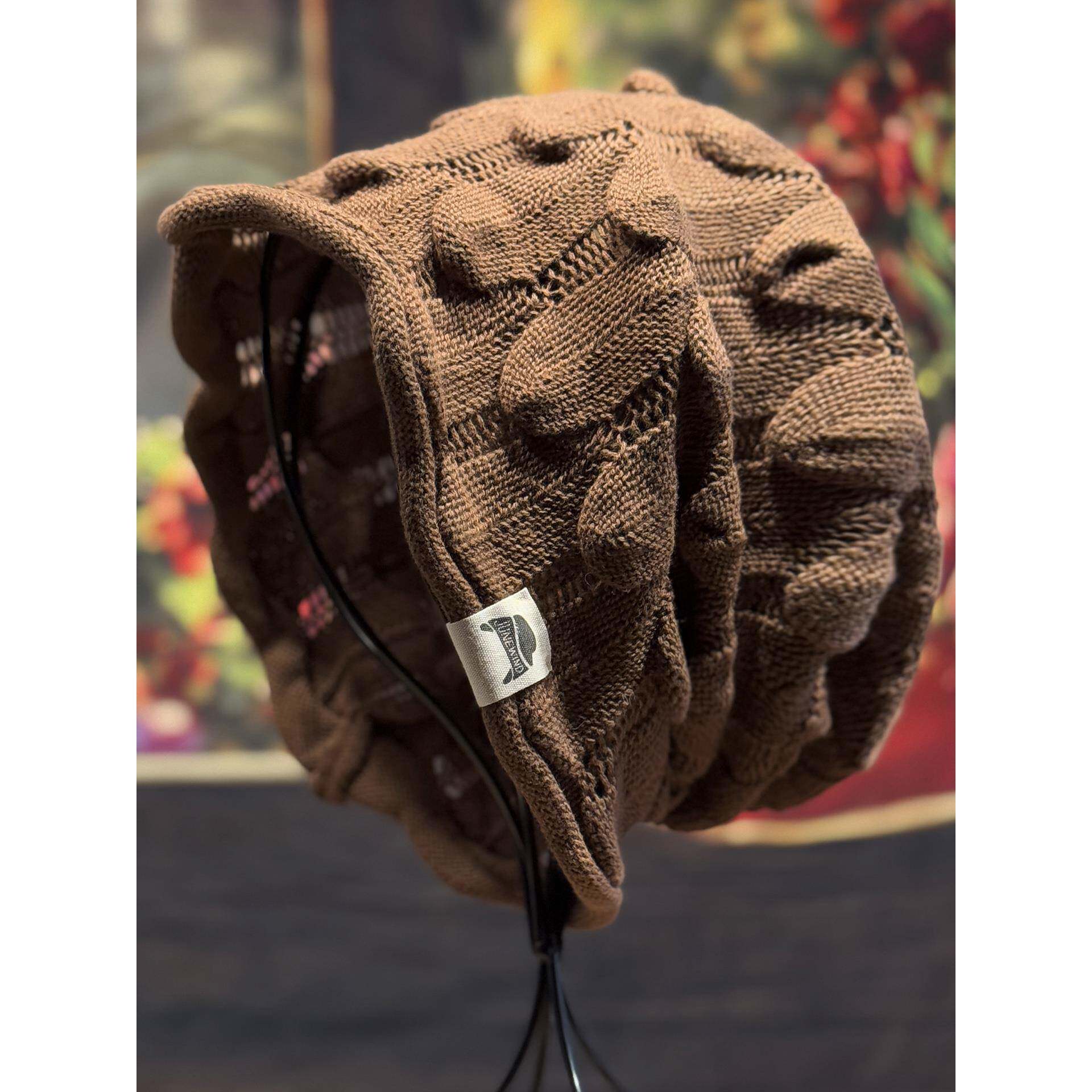 帽子女款秋冬季时尚洋气针织帽2025新款毛线帽显脸小大头围1214r