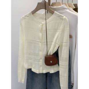 妇女在春夏与吊带裙和高端衬衫 上衣 夹克0320w 剪裁针织开衫