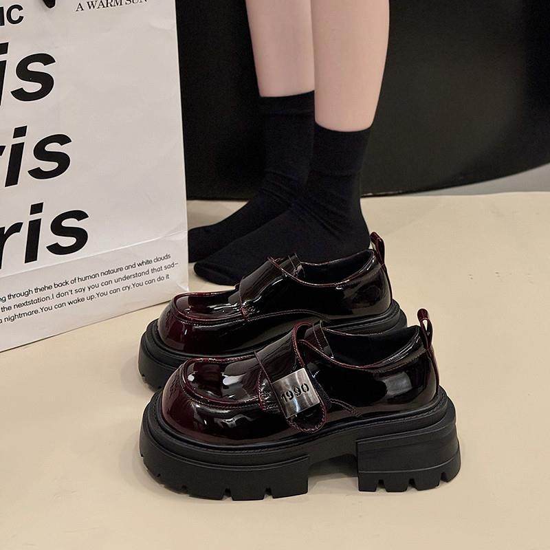 春季厚底乐福鞋女2026新款玛丽珍单鞋女鞋英伦风魔术贴小皮0117z,女鞋,浅口单鞋,淘宝优惠券,粉丝福利购,淘宝优惠卷