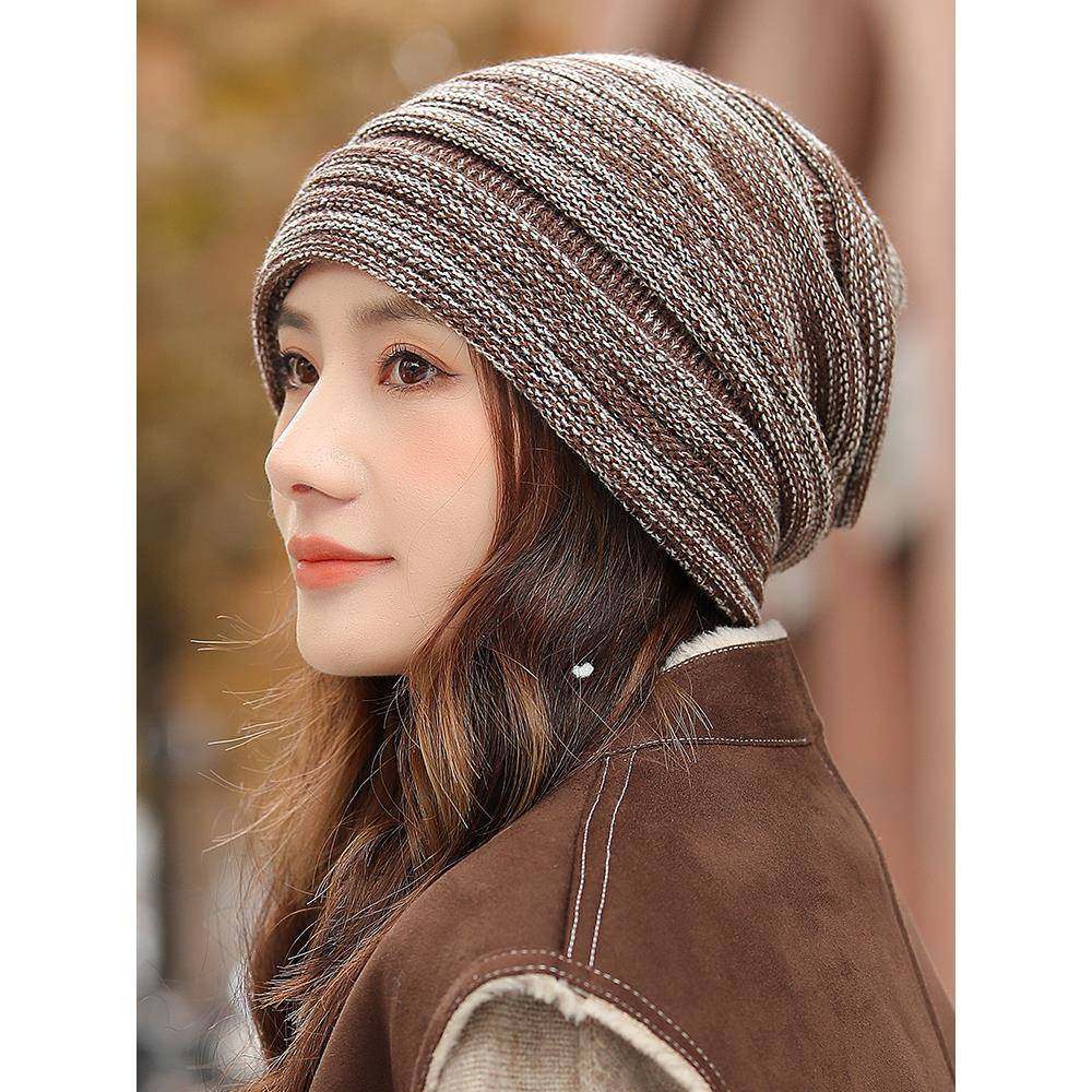 毛线帽子洋气女款秋冬季时尚显脸小针织帽2025新款保暖防寒1214r