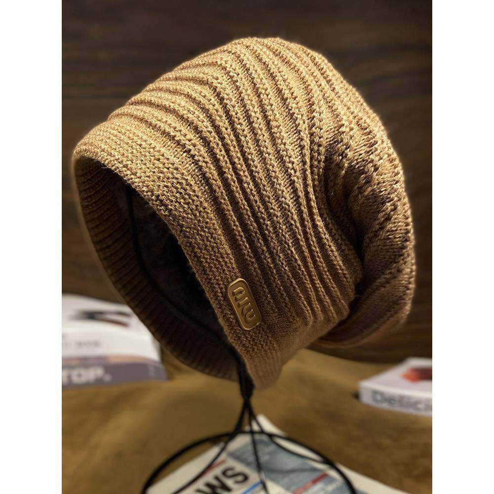 帽子女款秋冬季时尚洋气毛线帽2025新款保暖针织帽加绒防寒1214r