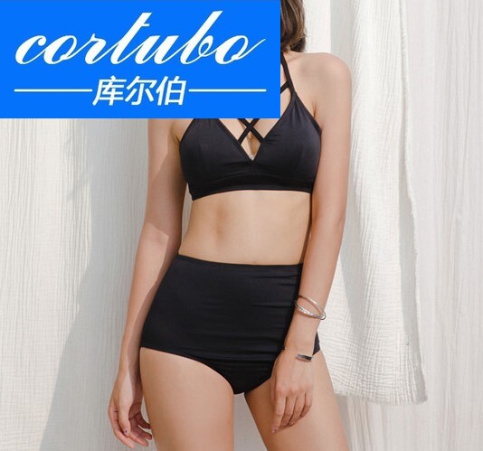 [cortubo库尔伯旗舰店比基尼]CORTUBO女泳衣韩版新款黑色性感月销量0件仅售980元