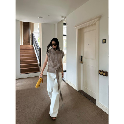 FYFTHX经典百搭白色直筒休闲裤