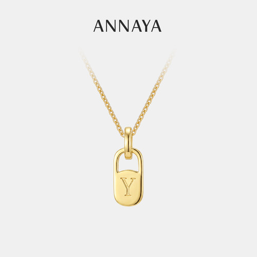 Annaya字母项链锁骨链吊坠